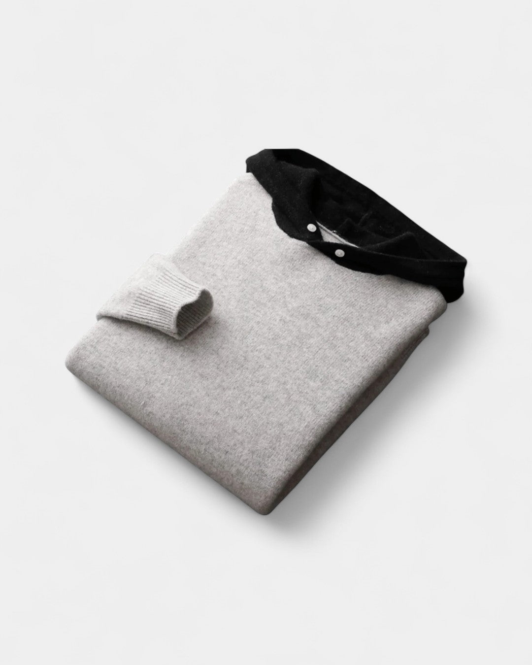 Vaudet Wool Pullover Hoodie for Men - Black