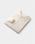 Chamberlain Wool Quarter Zip Polo - White