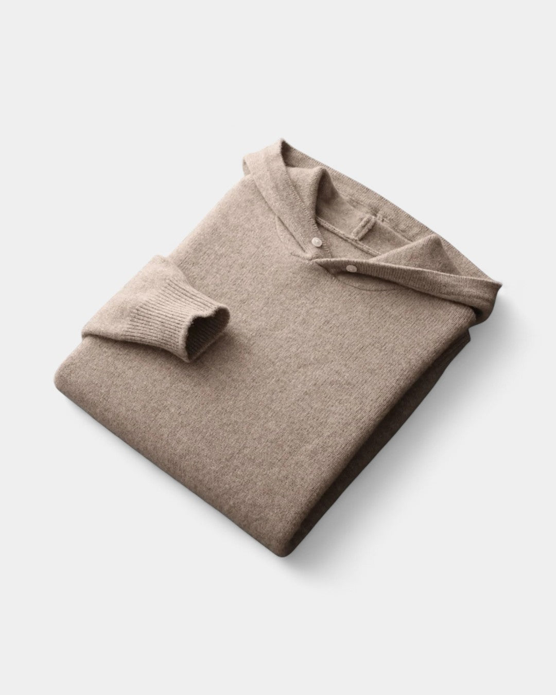 Vaudet Wollen Pullover Hoodie voor Heren - Grijs