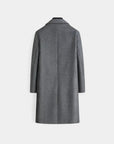 Regency Double-Breasted City Overcoat - Gray