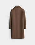 Regency Double-Breasted City Overcoat - Brown