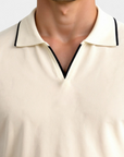 Old Money Contrast Polo - Beige