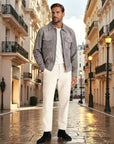 Renard Structured Zip Utility Jacket - Gray