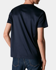 Mercerized Cotton T-Shirt – Dark Blue
