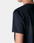 Mercerized Cotton T-Shirt – Dark Blue