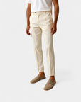 Smart Tailored Regular Fit Chino Ankle Pants - Beige