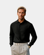 Old Money Retro Solid Knit Sweater - Black