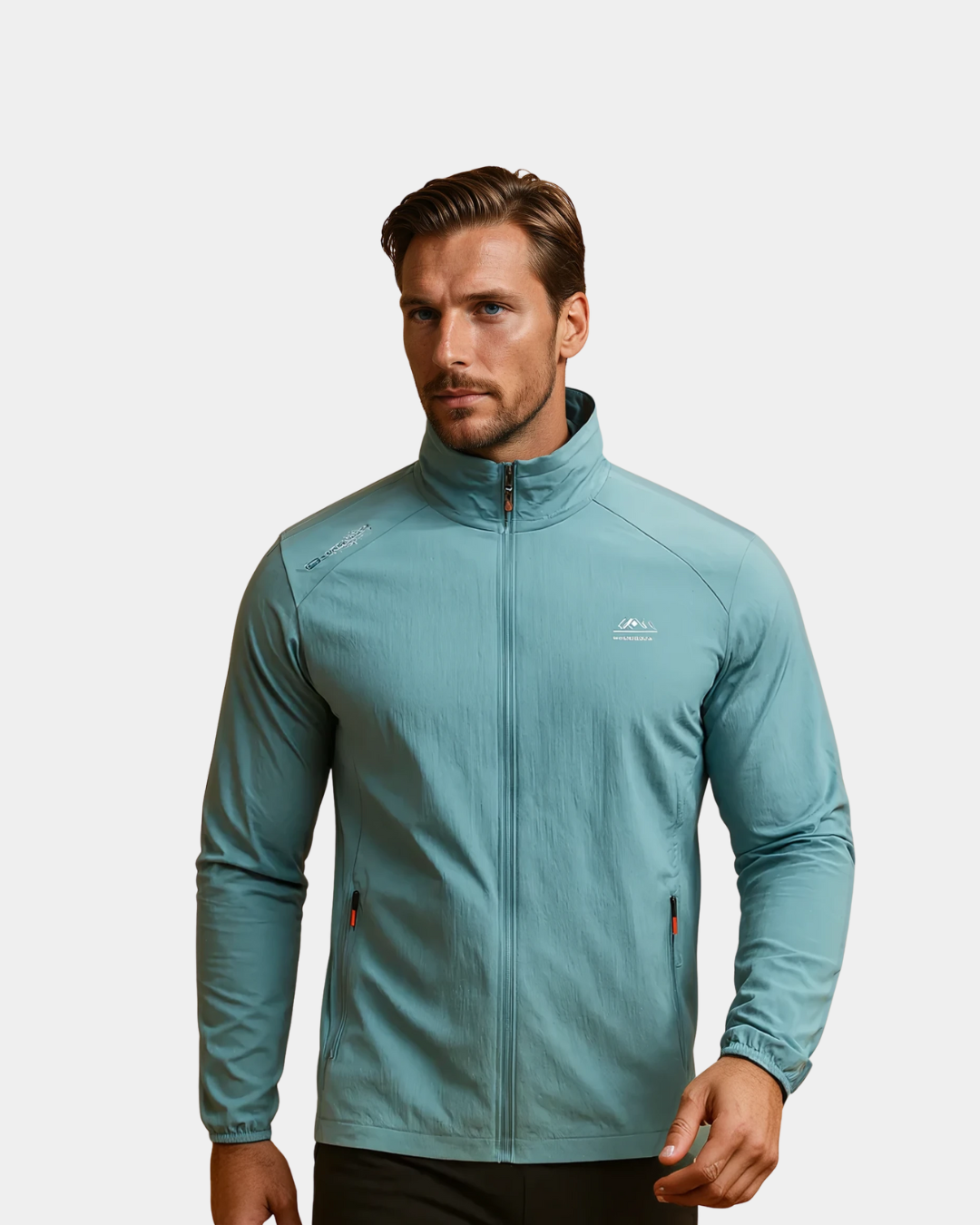 Niels Lightweight Quilted Nylon Summer Jacket - Ocean Blue