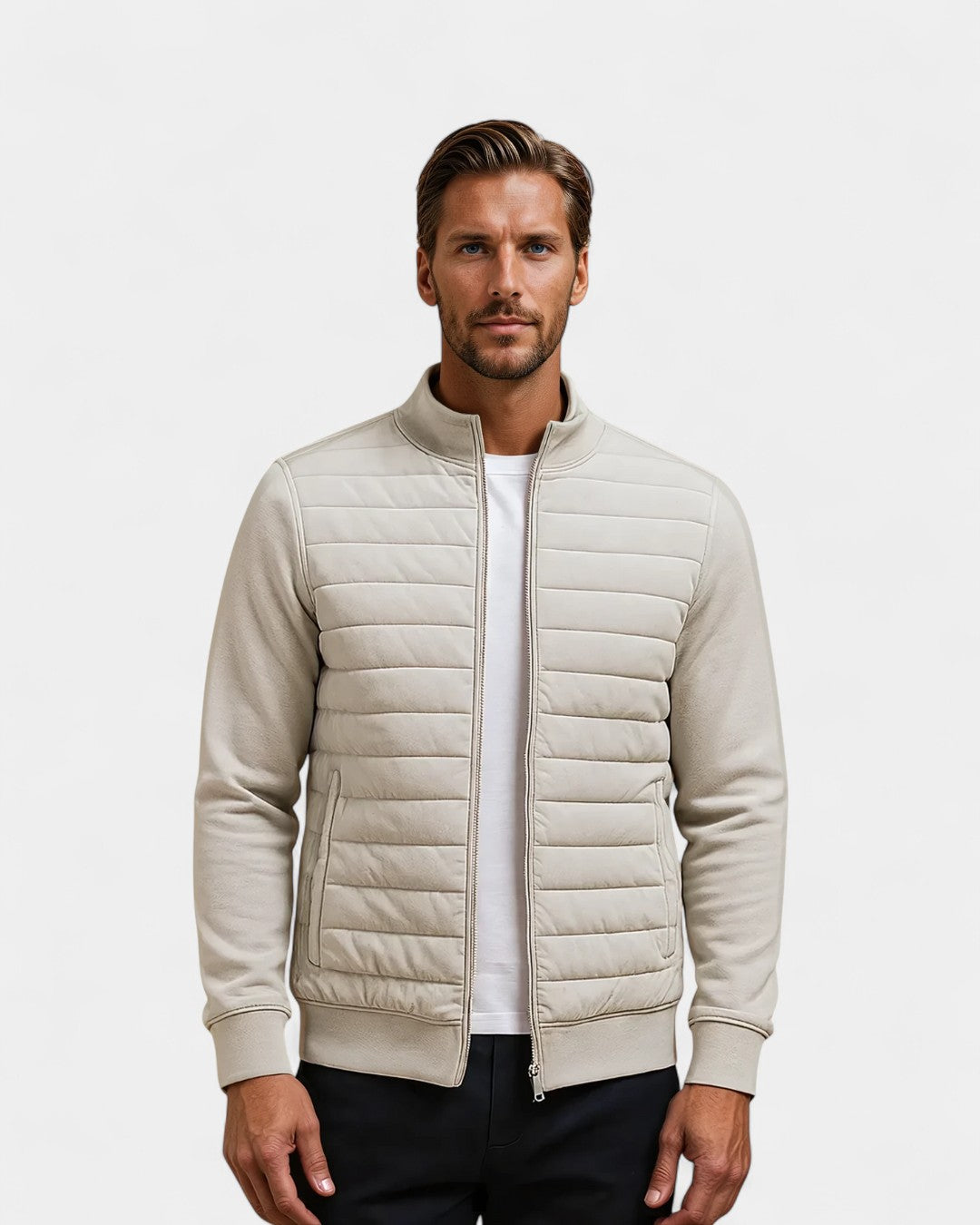 Valais Modern Insulated Winter Jacket - Gray