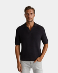 Crochet Texture Relaxed Fit Polo