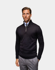 Old Money Classic Knitwear Pullover - Black