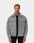 Renard Structured Zip Utility Jacket - Gray