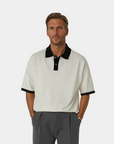 Riviera Heritage Relaxed Fit Polo - White