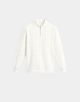 Quiet Luxury Cable Quarter-Zip Sweater