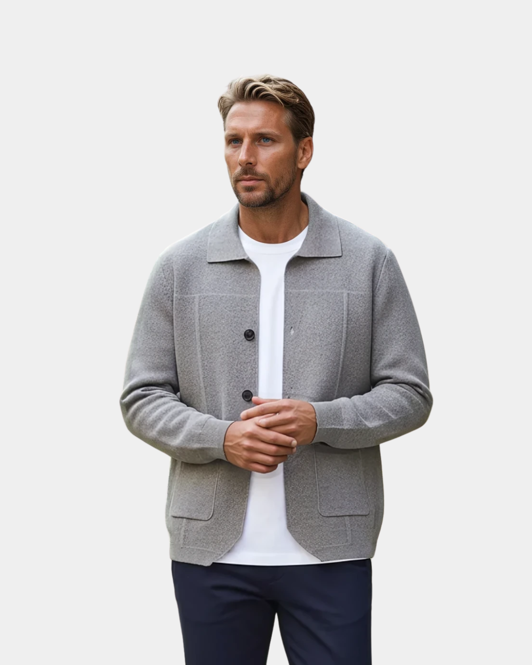 Montréal Wool Overshirt Jacket - Beige