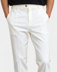Smart Tailored Regular Fit Chino Ankle Pants - White