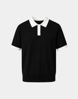 Riviera Heritage Relaxed Fit Polo - Black