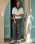 Riviera Heritage Relaxed Fit Polo - White