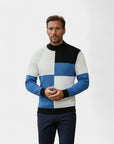 Mason Colorblock Relaxed Fit Sweater - Blue