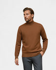 Marceau Textured Lightweight Knit Pullover - Brown