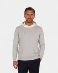 Vaudet Wool Pullover Hoodie pour hommes - Gris