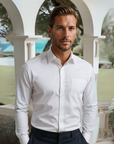Arclaire Premium Wrinkle-Free Business Shirt - White