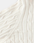 The Old Money Quarter Zip Knit - White