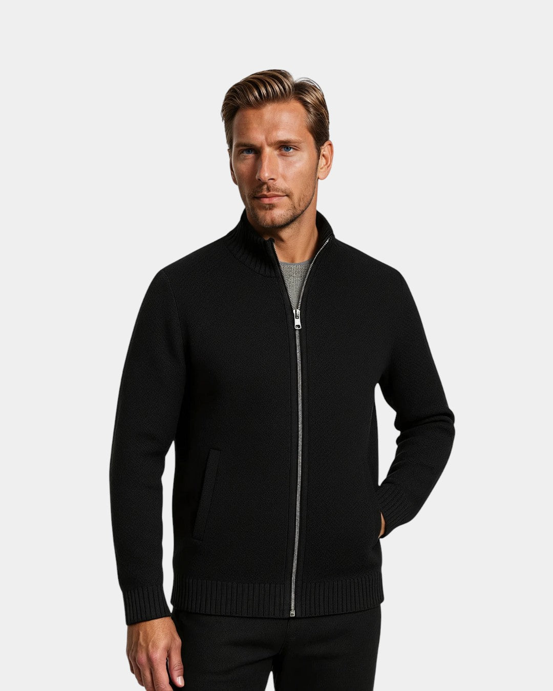 Milan Full-Zip Everyday Winter Vest - Black