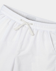 Monaco Cotton Spandex Drawstring Trousers - White