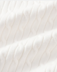 The Old Money Quarter Zip Knit - White