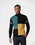 Mason Colorblock Relaxed Fit Sweater - Black