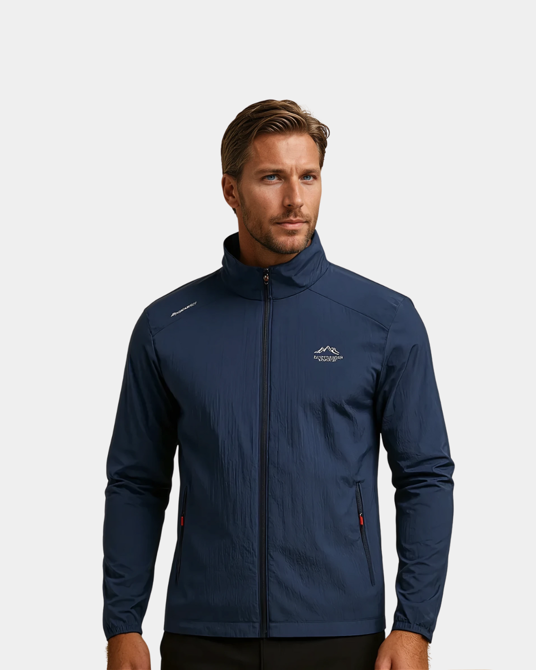 Niels Lightweight Quilted Nylon Summer Jacket - Marine Blue