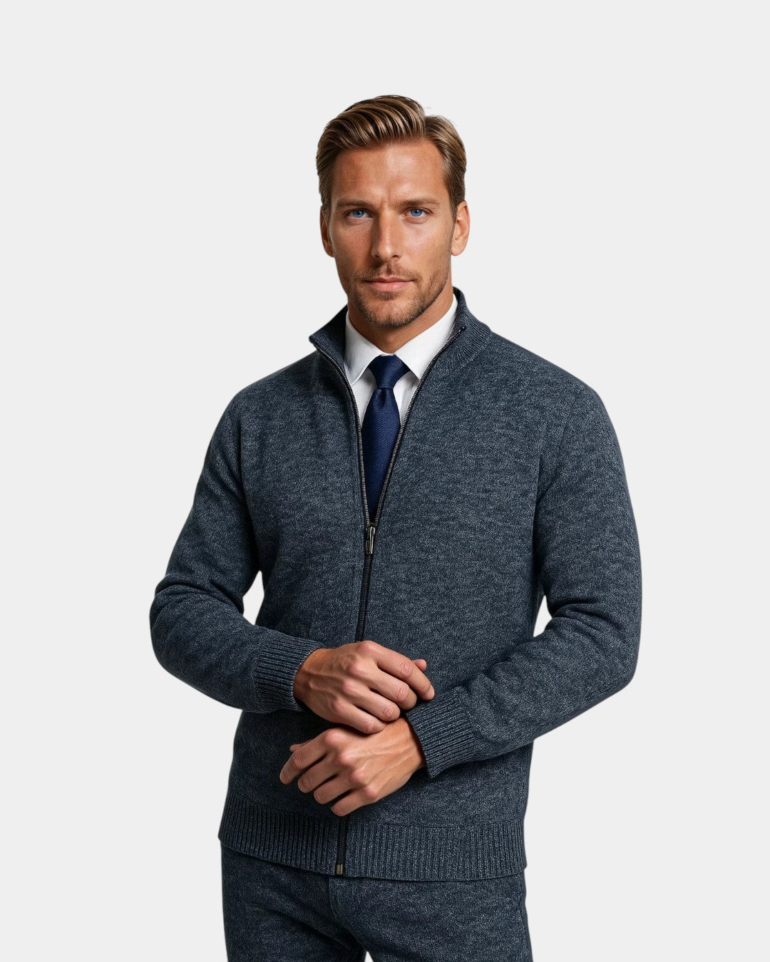 Milan Full-Zip Everyday Winter Vest - Navy