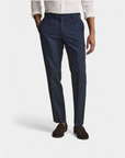 Riviera Linen & Cotton Tailored Trousers - Navy