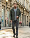 Niels Lightweight Urban Rain Jacket - Green