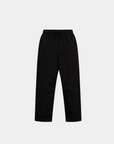 Monaco Cotton Spandex Drawstring Trousers - Black