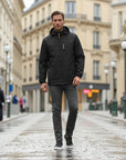 Niels Lightweight Urban Rain Jacket - Black