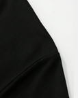 V-Collar Essential Polo Shirt - Black