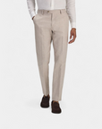 Riviera Linen & Cotton Tailored Trousers - Sand