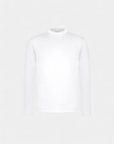 Mercerised Slim Fit Longsleeve Tee - White