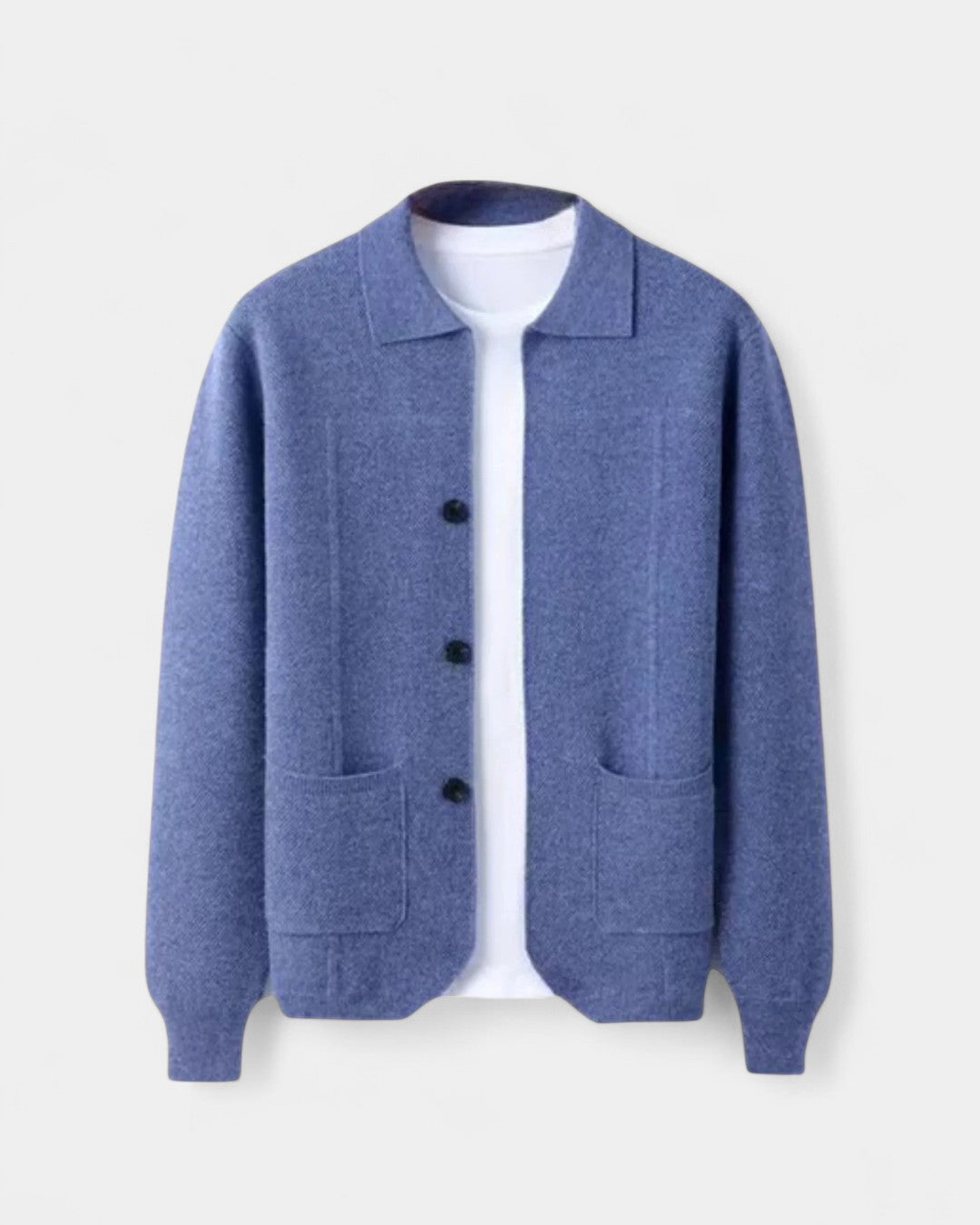 Montréal Wool Overshirt Jacket - Blue