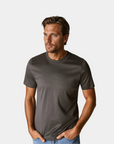 Mercerized Cotton T-Shirt – Dark Gray