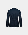 Heritage Linen-Blend Hunting Short Coat - Navy