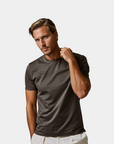 Mercerized Cotton T-Shirt – Dark Gray