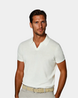 White Polo Shirt Without Buttons