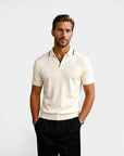 Old Money Contrast Polo - Beige