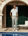 White Polo Shirt Without Buttons