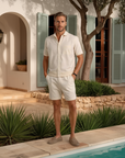 The Cotton Lounge Shorts - Beige