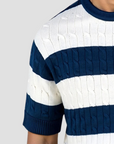 Cable Knit Crewneck T-Shirt