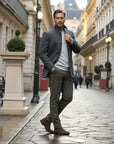 Tremblay Wool-Blend Tailored Blazer Jacket - Gray